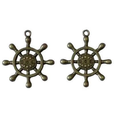 Аксессуар для декора метал Штурвал 34,5*39*4 53384