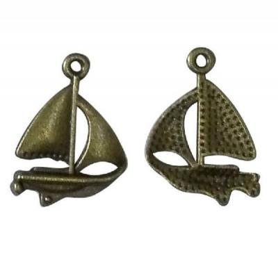 Аксессуар для декора металл Кораблик 17*24*2 мм