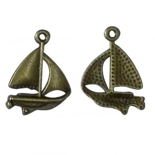 Аксессуар для декора металл Кораблик 17*24*2 мм