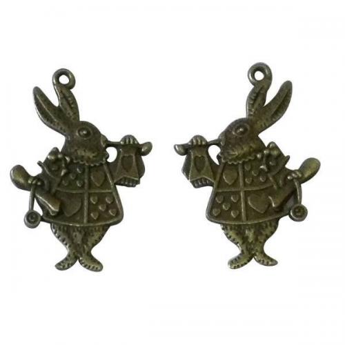 Аксессуар для декора металл Кролик из Страны чудес 23*36*3