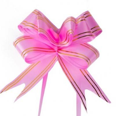 Бант-бабочка 1.8*39 см Золотая полоса 10 шт/уп 53348