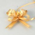 Бант-бабочка 3.2*57 см Золотая полоса 10 шт/уп 53356