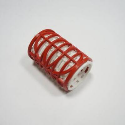 Бигуди пластмассовые с решеткой тип III 10 шт, красные, диаметр 2 см, длина 6 см
