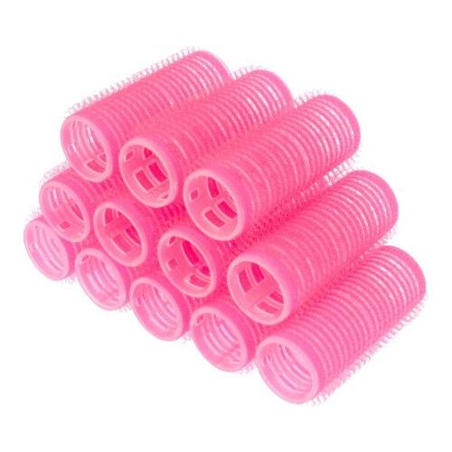 Бигуди Weisen 199262 розовые на липучке 24*63 мм 12 шт, цена за набор 33635