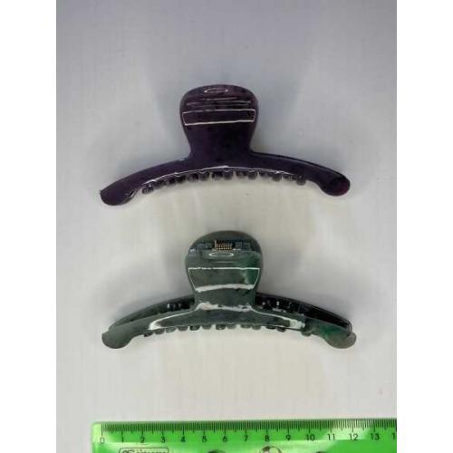 Большая матовая заколка-краб для волос 'Мрамор' 11 см (Цена за штуку) 13146