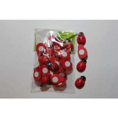 Божья коровка на липучке 2.5 см 24 шт ЦЕНА ЗА УПАКОВКУ 560742
