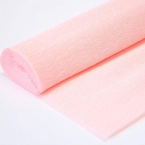 Бумага гофрированная 49121548 светло-персиковая Италия 50 см*2.5 м 180 г