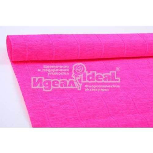 Бумага гофрированная 49121551 ярко-розовая Италия 50 см*2.5 м 180 г