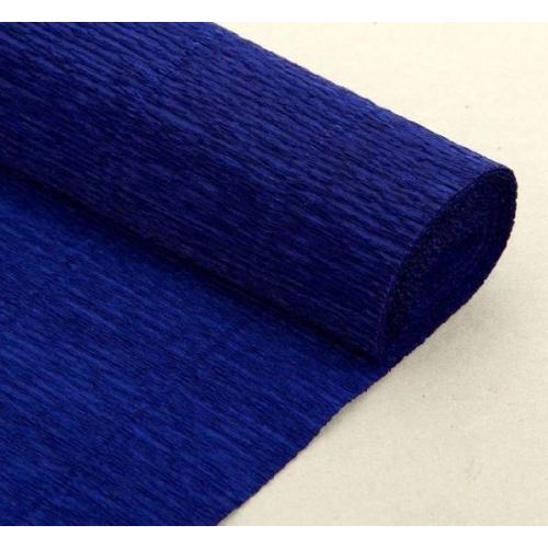 Бумага гофрированная 49121555 темно-синяя Италия 50 см*2.5 м 180 г