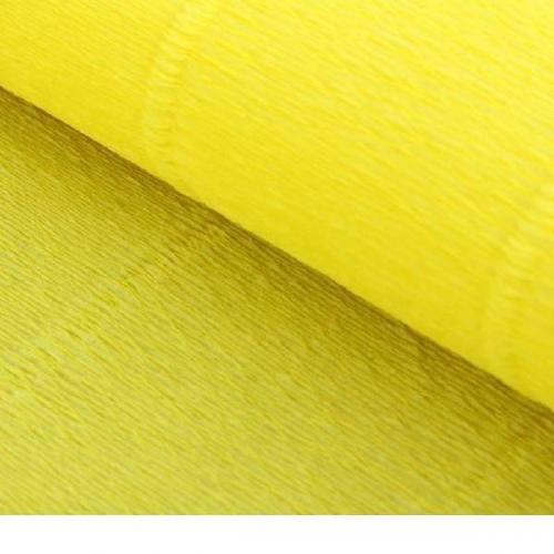 Бумага гофрированная 49121574 лимонно-желтая Италия 50 см*2.5 м 180 г