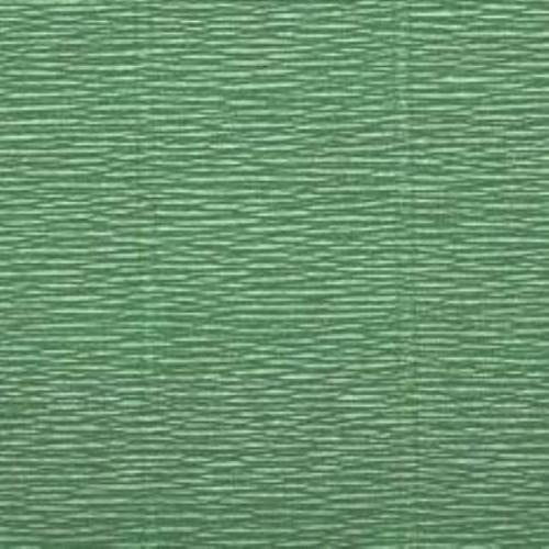 Бумага гофрированная 620965 светло-зеленая Италия 50 см*2.5 м 140 г