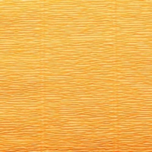 Бумага гофрированная 620976 светло-оранжевая Италия 50 см*2.5 м 140 г