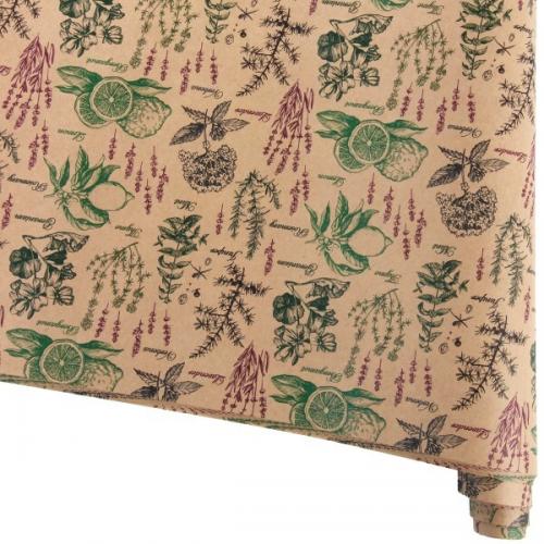 Бумага крафт 70*100 см Гербарий 10 л/уп 550455