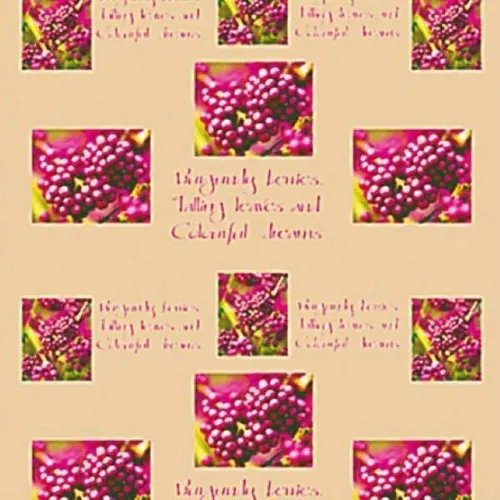 Бумага крафт в рулоне 75 см*10 м Burgundy Berries на кор.1001509