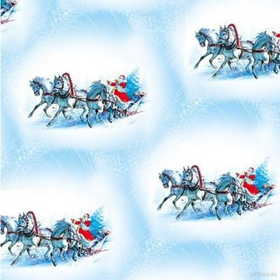 Бумага новогодняя упаковочная в листах 100*70 см 10 л/уп 530990