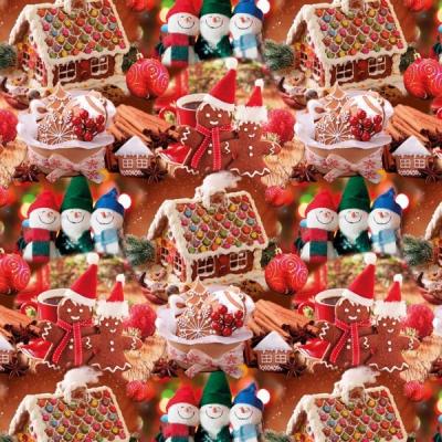 Бумага новогодняя упаковочная в листах 100*70 см С Новым годом 10 л/уп 442083