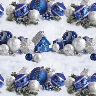 Бумага новогодняя упаковочная в листах 100*70 см С Новым годом 10 л/уп 442084