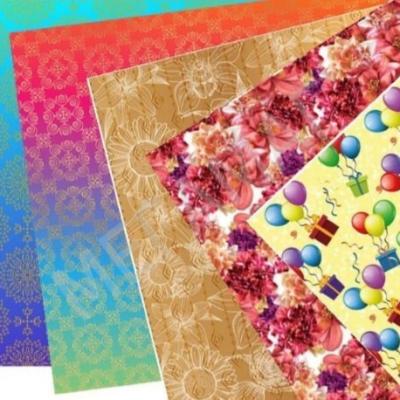 Бумага упаковочная глянцевая 70*100 см Микс 526402