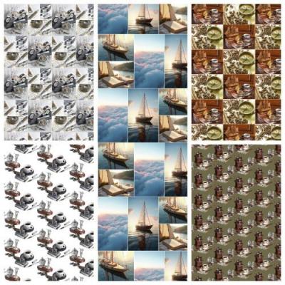 Бумага упаковочная глянцевая Ассорти 70*100 см 441565