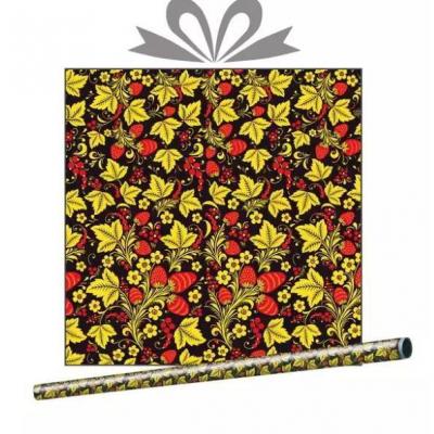 Бумага упаковочная глянцевая Былина 70 см*10 м 51366