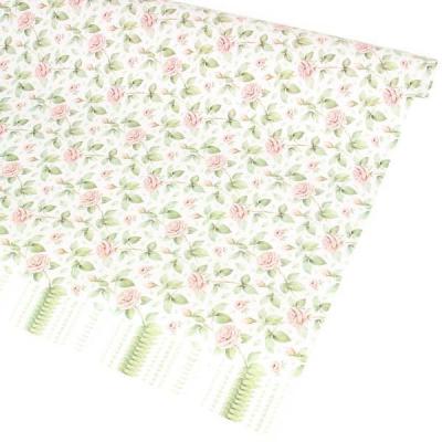 Бумага упаковочная глянцевая Чайные розы 70*100 см 10 л/уп 55696