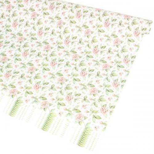 Бумага упаковочная глянцевая Чайные розы 70*100 см 10 л/уп 55696