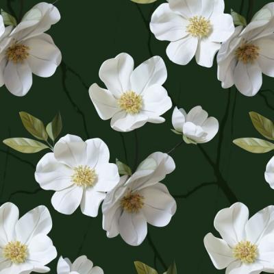 Бумага упаковочная глянцевая Цветы 70*100 см 441722