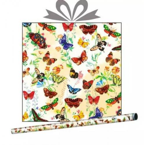 Бумага упаковочная глянцевая Летний луг 70 см*10 м 51329