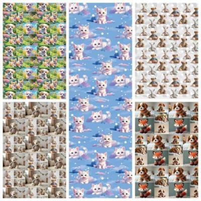 Бумага упаковочная глянцевая Питомцы (25листов) 70*100 см 443508