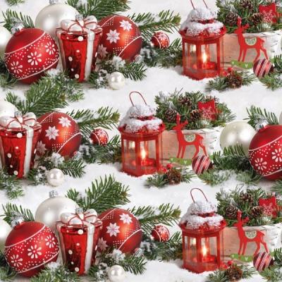 Бумага упаковочная новогодняя глянцевая 70*100 см С Новым годом! 10 л/уп 442077