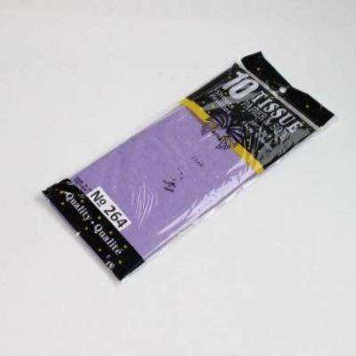 Бумага упаковочная тишью 51*66 см Светло-фиолетовый 10 листов 17 г 49196264