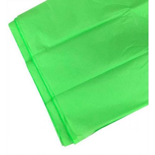 Бумага упаковочная тишью 51*66 см Флюорисцентный Зеленый 10 листов 17 г/м2 531925
