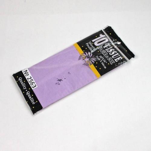 Бумага упаковочная тишью 51*66 см Лиловый 10 листов 14 г/м2 49192563