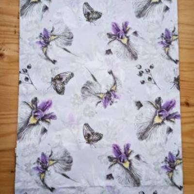 Бумажный пакет 70 г/м2 20х32х10 см Цветы 530661