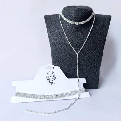 Чокер на шею со стразами 857826