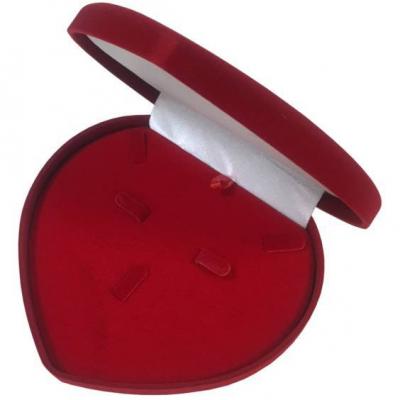 Футляр бархатный под колье красный Сердце 42456