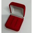 Футляр бархатный под серьги красный 42252