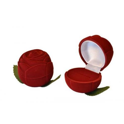 Футляр бархатный 'Розочка' красный 42340