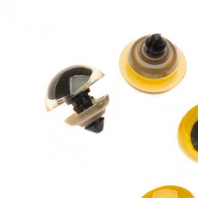 Глазки для игрушек 18 мм с заглушками (20 шт) Желтый 171834