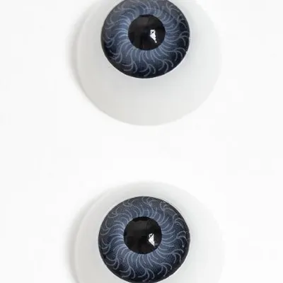 Глазки для игрушек 20 мм объемные круглые (10 шт) Серые 171988