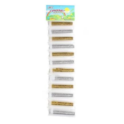 Глиттер в баночке (12 шт) золото/серебро 17063