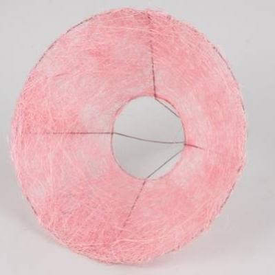 Каркас для букета сизаль гладкий 25 см светло-розовый