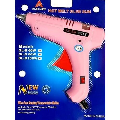 Клеевой пистолет для стержня 11 мм 100 w 9*16 см Розовый 27231