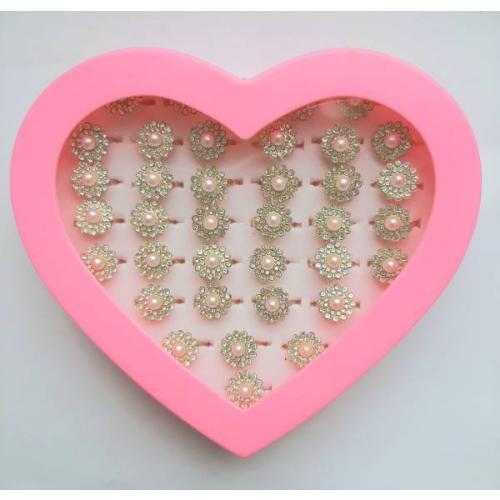 Кольцо (36 шт) со стразами 1