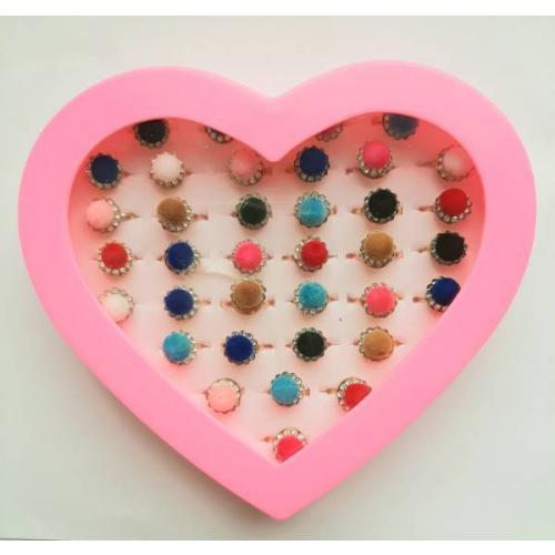 Кольцо (36 шт) со стразами 1