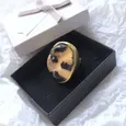 Кольцо с тигровой вставкой 85898