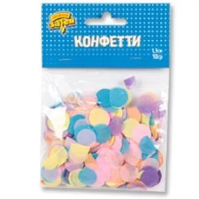 Конфетти Круги тишью ассорти нежное 1501-4085