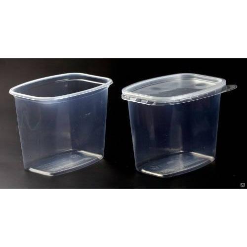 Контейнер прямоугольный с крышкой 138*102 мм 1000 мл СтП (в уп 50 шт)