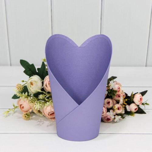 Коробка для цветов 13.5*10*22 см Ваза сиреневая 443299