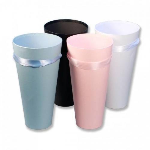 Коробка для цветов конус 16*30*9 см 53502